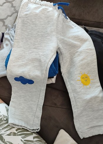 24-36 Ay Beden gri Renk Erkek Çocuk Gri Baskılı Eşofman Altı