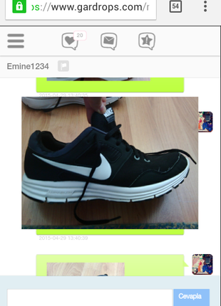 39 Beden orjinal nike spor ayakkbı
