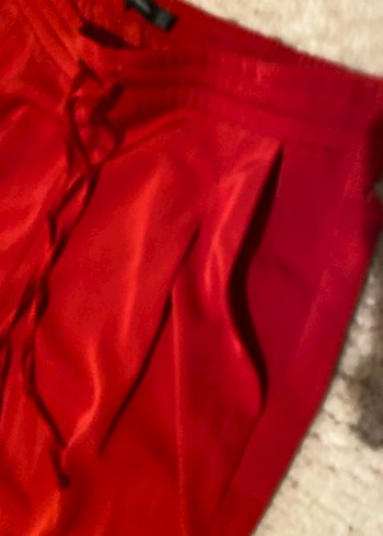 Stradi kırmızı kadın pantolonu - Görsel 4