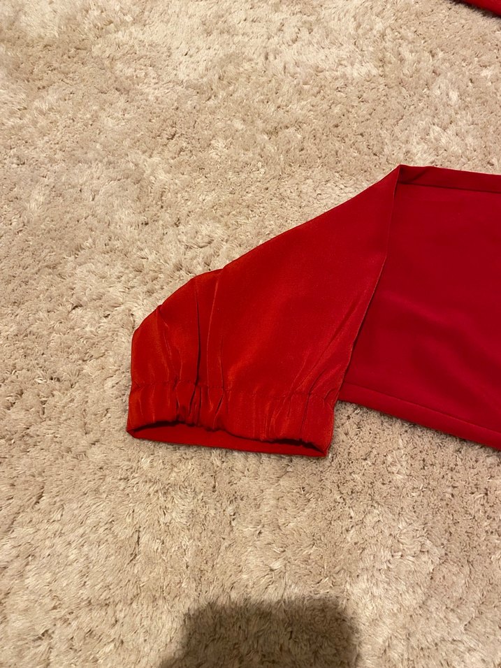 Stradi kırmızı kadın pantolonu - Görsel 2