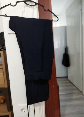 Lacivert kumaş pantolon 