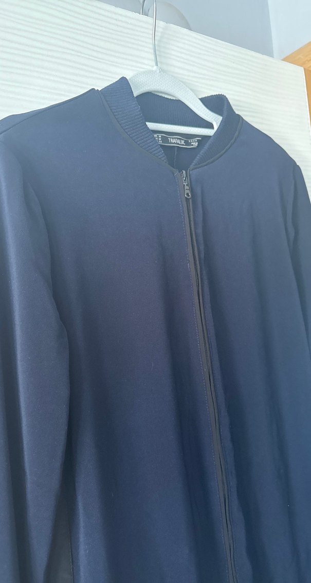 Fermuarlı Mini Lacivert Şort Tulum - Görsel 3