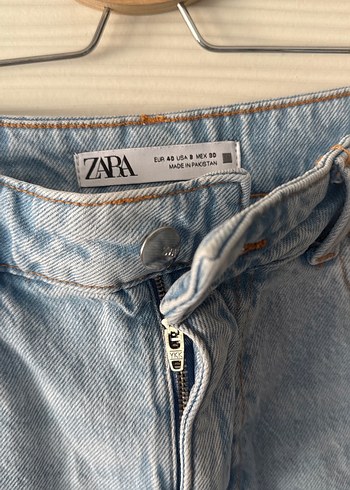 40 Beden mavi Renk Rahat Kesim Pastel Mavi Mini Denim Şort