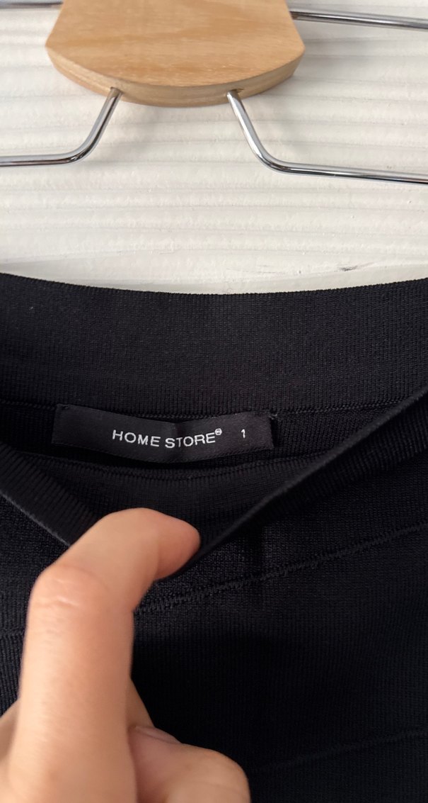 Uzun Siyah Jarse Triko Kalem Etek - Görsel 4