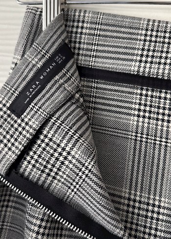 Gri Kareli Uzun Kalem Etek - Görsel 8