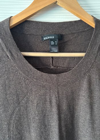 Kahverengi Triko Elbise-Tunik - Görsel 3