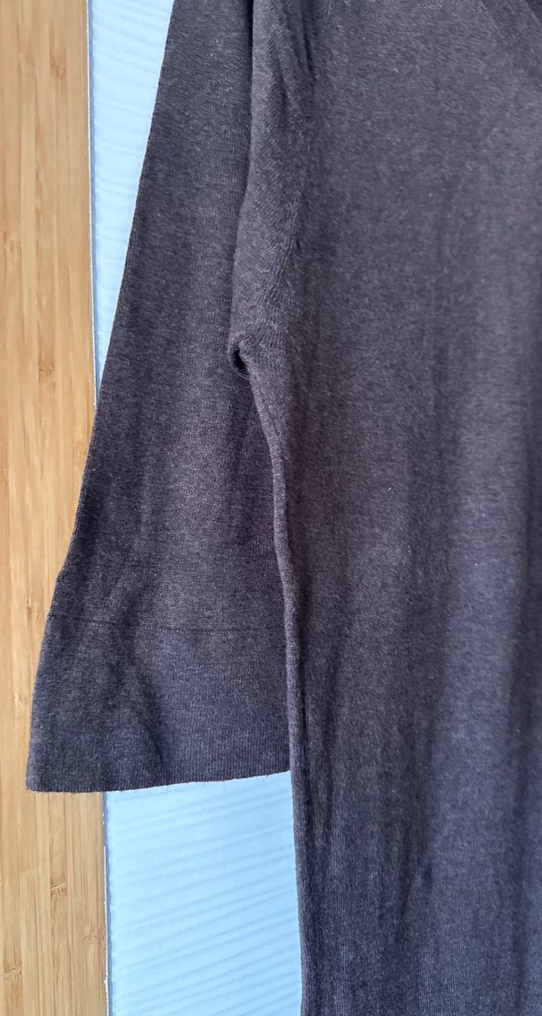 Kahverengi Triko Elbise-Tunik - Görsel 4