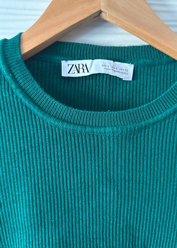 Yeşil Kadın Triko Uzun Kollu Kazak - Görsel 3