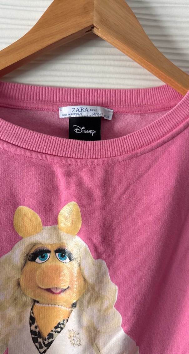 Kadın Pembe Baskılı Sweatshirt - Görsel 3