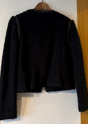 Fermuarlı Siyah Kadın Ceket - Görsel 6