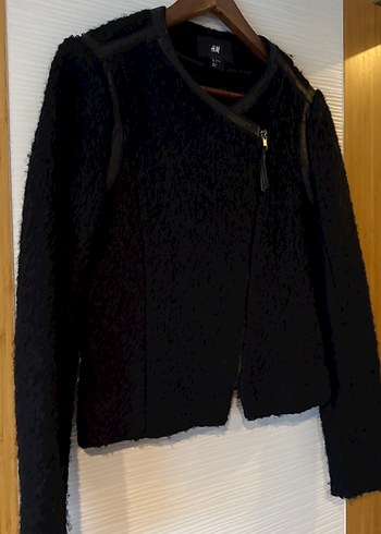 Fermuarlı Siyah Kadın Ceket - Görsel 2