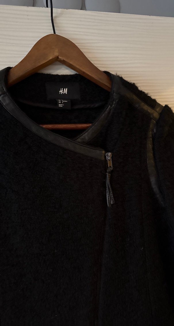 Fermuarlı Siyah Kadın Ceket - Görsel 3