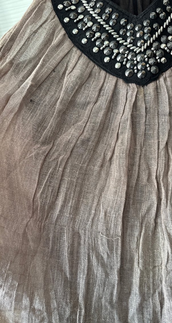 Zımba Detaylı V Yaka Bohem Kadın Elbise - Görsel 4