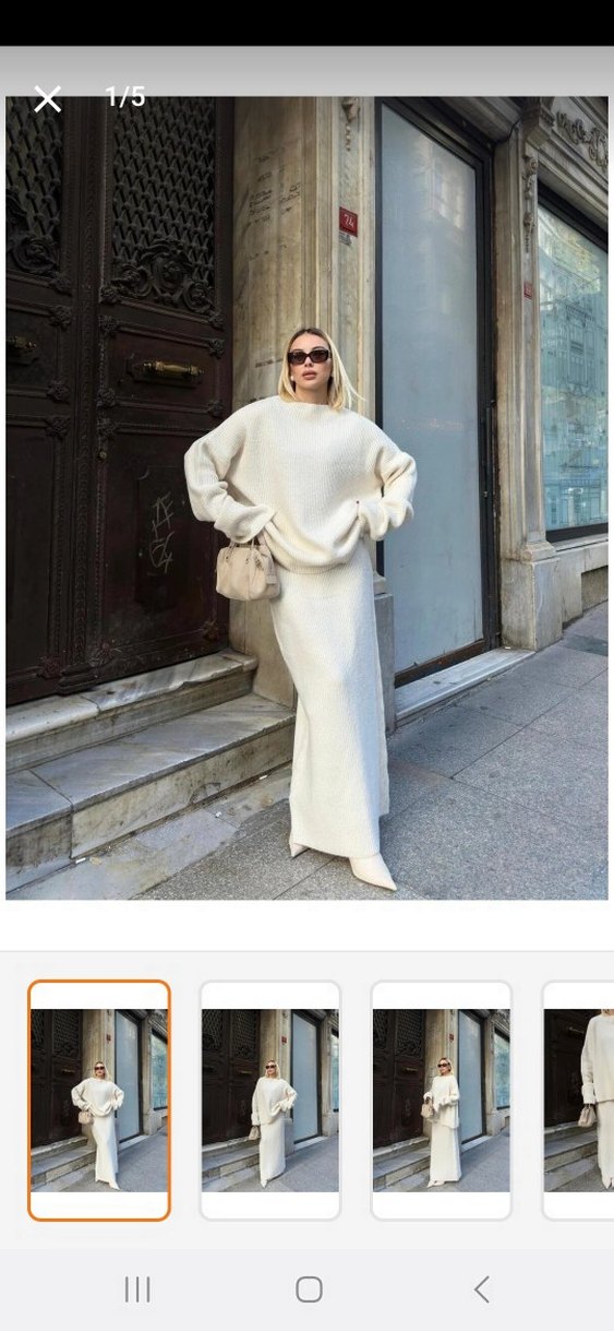 Triko etek kazak takım - Görsel 5