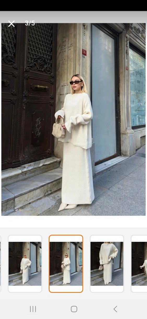 Triko etek kazak takım - Görsel 3