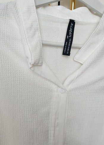 Kadın Beyaz Balon kollu Gömlek - Görsel 2