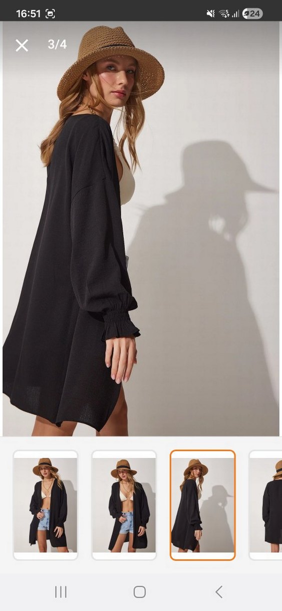 Siyah Kimono - Görsel 4