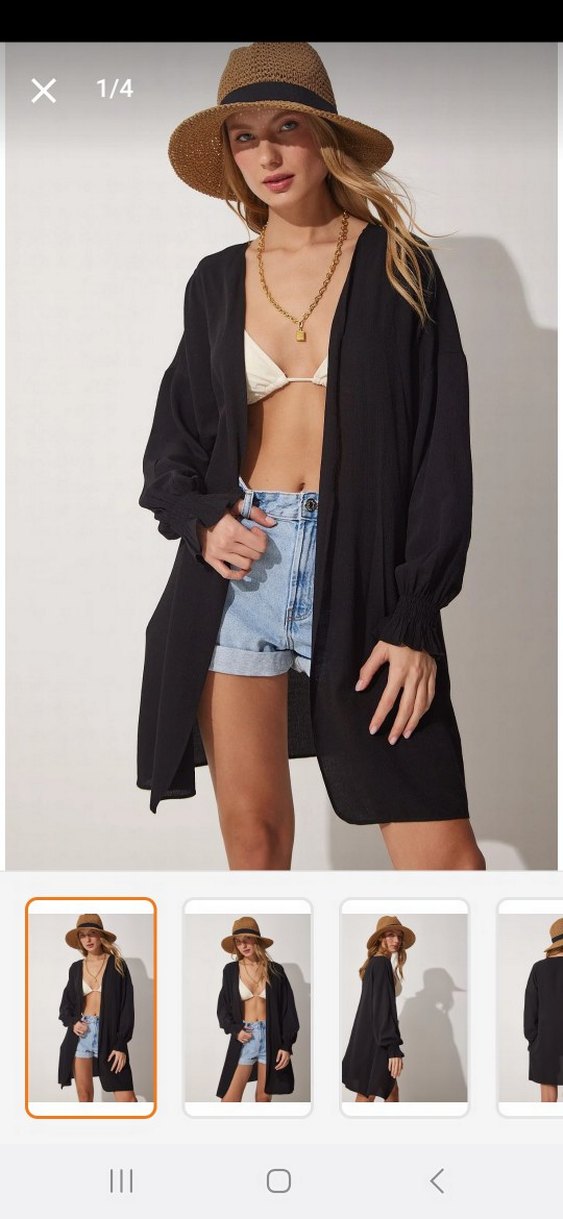 Siyah Kimono - Görsel 3