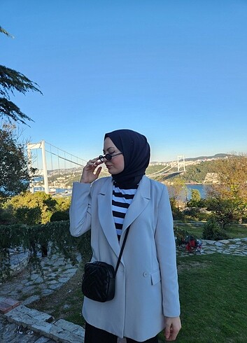 Gri blazer ceket