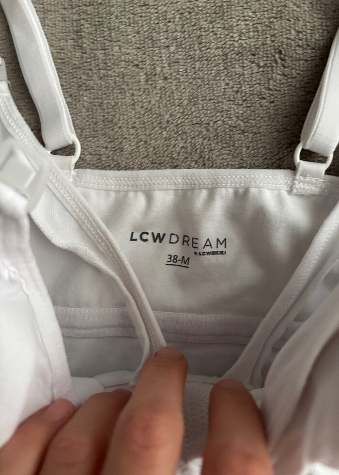 Beyaz emzirme atleti çıtçıtları sağlam - Görsel 3