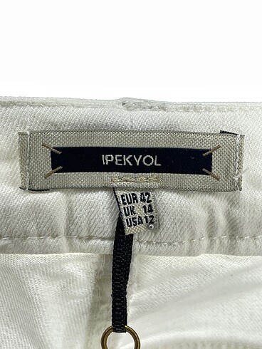 42 Beden beyaz Renk ipekyol Jean / Kot %70 İndirimli.