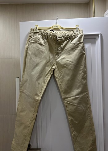 Bej Regular Fit Erkek canvas Pantolon