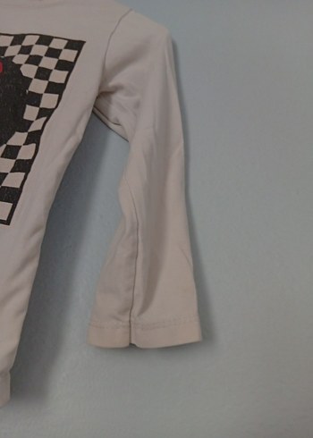 erkek Çocuk Beyaz Uzun Kollu Baskılı Tişört - Görsel 2