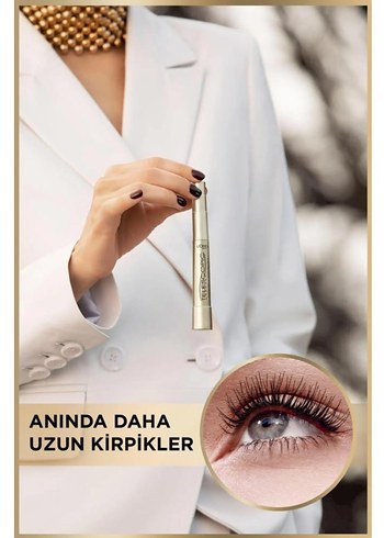 Gold Parlak Görünümlü Uzun Maskara - Görsel 2
