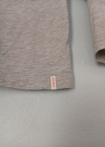 Kız Çocuk Gri Uzun Kollu Baskılı Tişört - Görsel 2