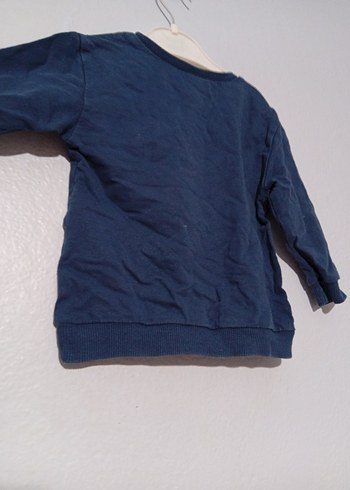 Erkek Çocuk Mavi Baskılı Uzun Kollu Sweatshirt - Görsel 4