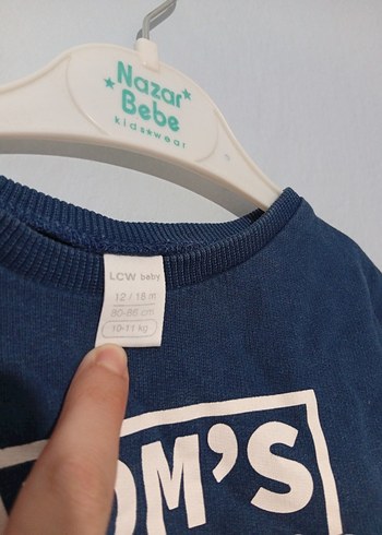 Erkek Çocuk Mavi Baskılı Uzun Kollu Sweatshirt - Görsel 3