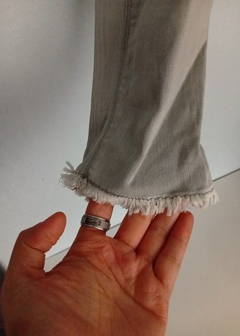 Bej Hamile Keten Pantolon - Görsel 2