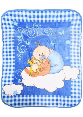 Renkli Baskılı Bebek Battaniyesi - Görsel 3