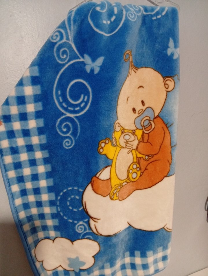 Renkli Baskılı Bebek Battaniyesi - Görsel 2