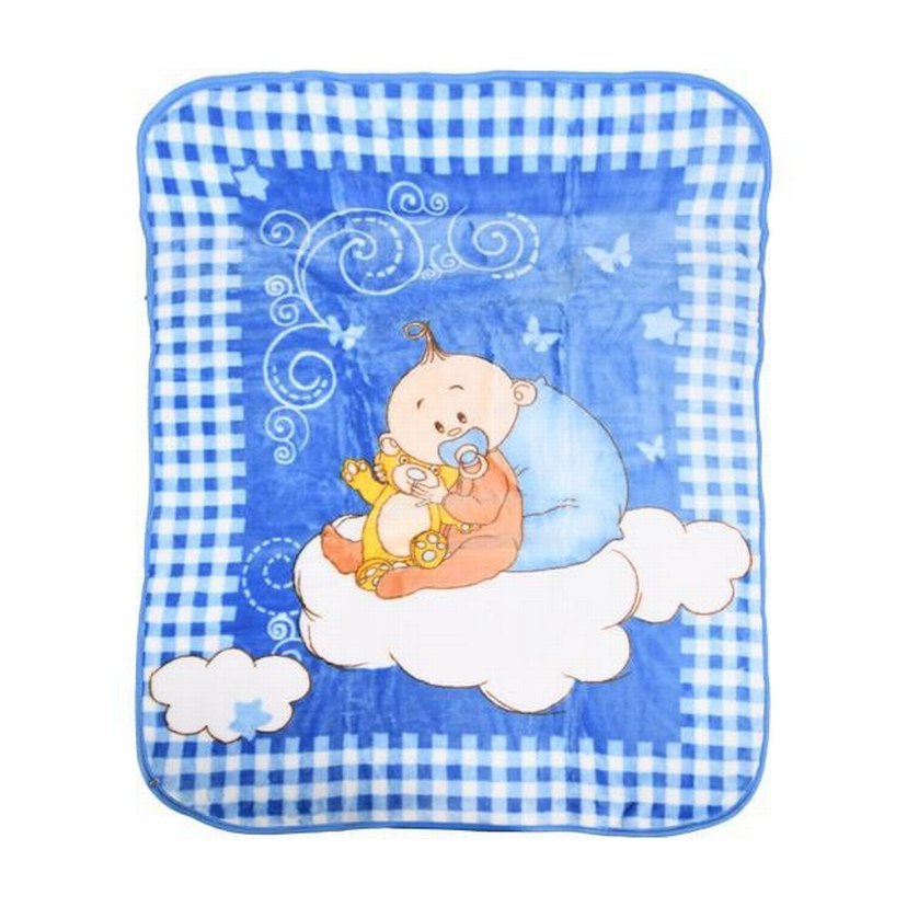 Renkli Baskılı Bebek Battaniyesi - Görsel 3