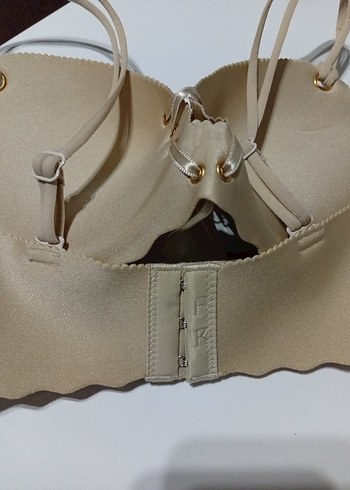 Bej Bohem Tarzı Minimalist Sütyen - Görsel 2