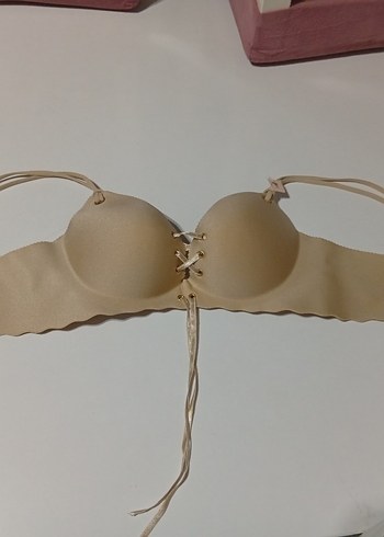 Bej Bohem Tarzı Minimalist Sütyen - Görsel 5