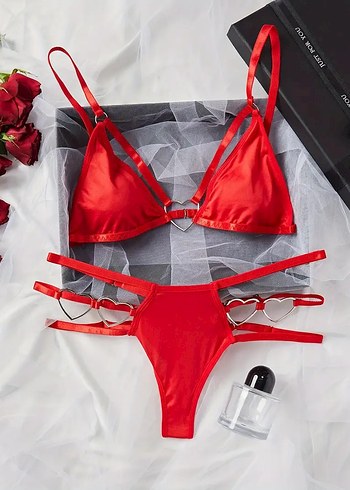 Parlak Kırmızı Minimalist Bohem Sütyen - Görsel 2