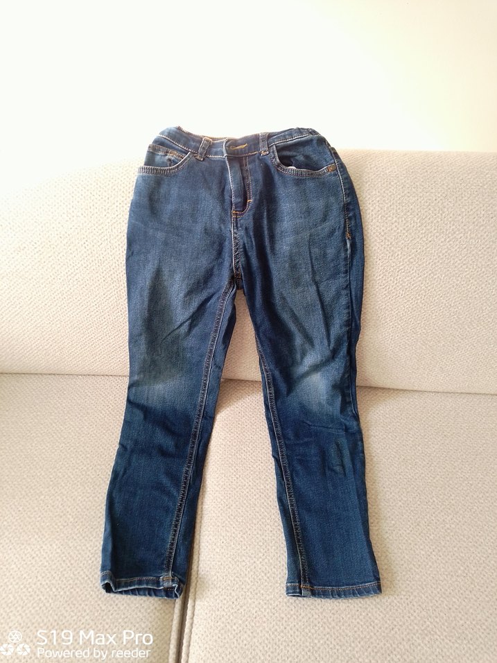 Erkek Çocuk Mavi Bol Kesim Kot Pantolon - Görsel 2