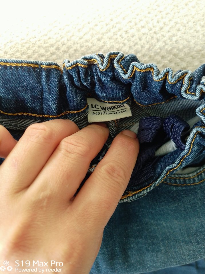 Erkek Çocuk Mavi Bol Kesim Kot Pantolon - Görsel 3