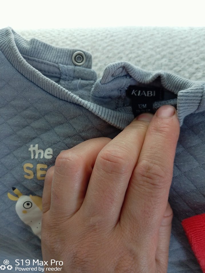 Uzun Kollu Gri Örme Bebek Takımı - Görsel 3