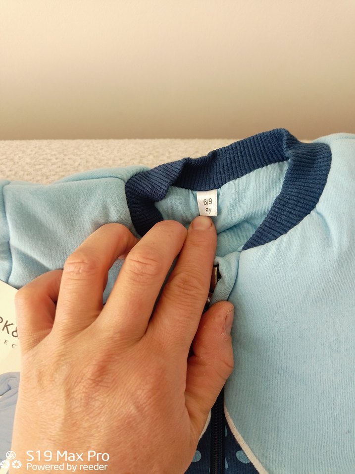 Mavi Bebek Tulumu Fermuarlı - Görsel 3