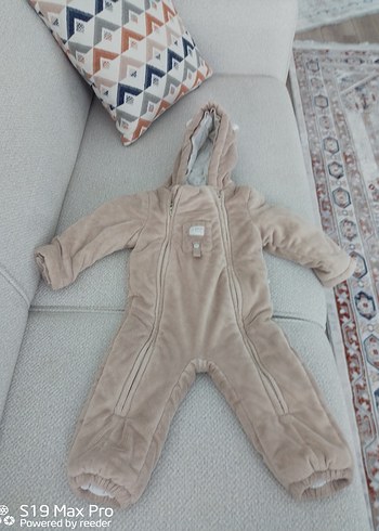 Kürklü Bej unisex Bebek Kar Tulumu 18-24 ay. - Görsel 2