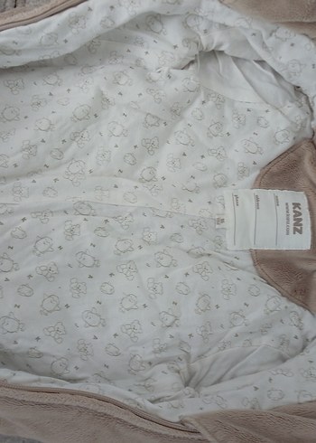 Kürklü Bej unisex Bebek Kar Tulumu 18-24 ay. - Görsel 3