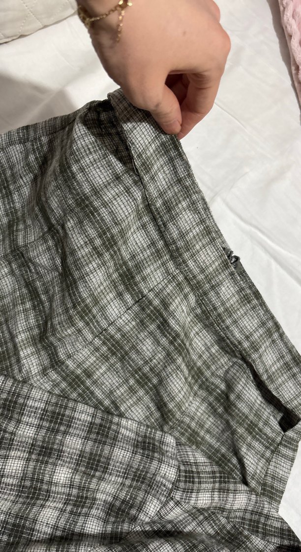 Gri Kareli Uzun Kollu Milla Alt Üst Takımı - Görsel 3