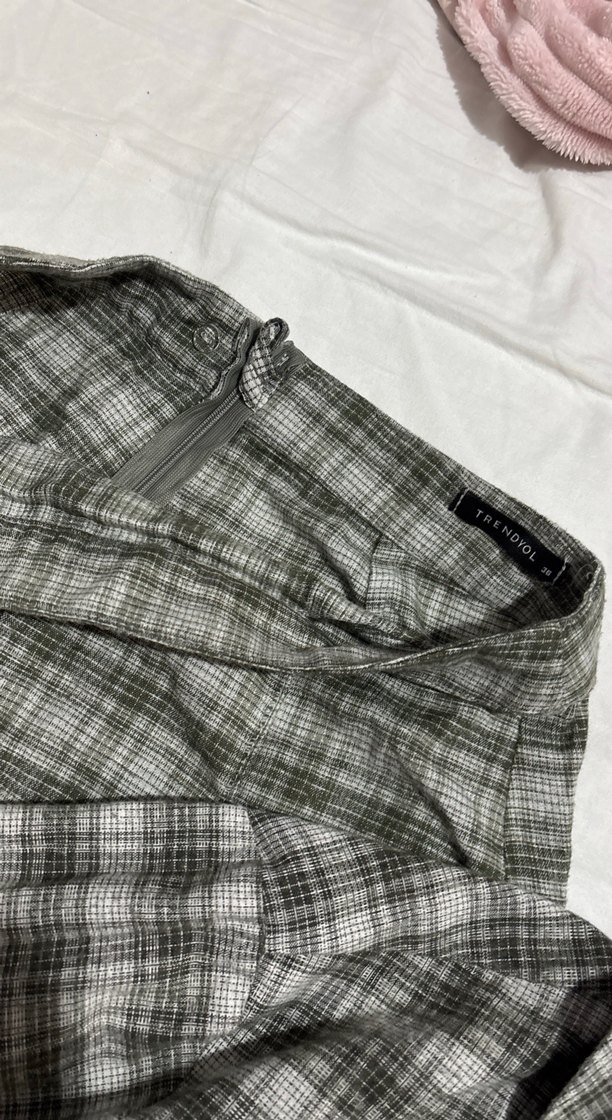 Gri Kareli Uzun Kollu Milla Alt Üst Takımı - Görsel 4