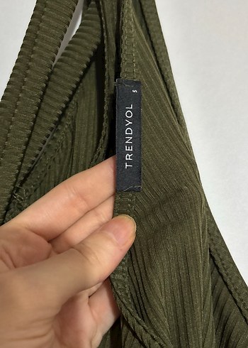 Milla Haki Drapeli Askılı Kadın body - Görsel 2