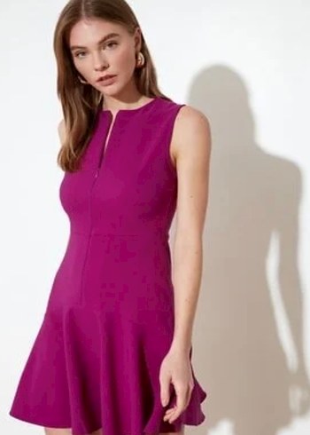 Trendyol & Milla Canli Fusya Mini Elbise