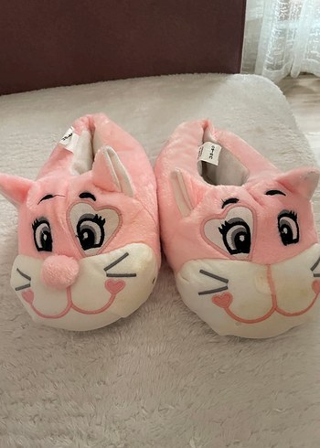 Pembe Peluş Kız Çocuk Terlik - Görsel 3