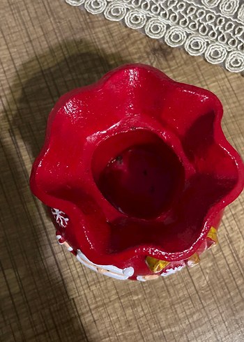 Kırmızı Noel Baba Figürlü Biblo - Görsel 2